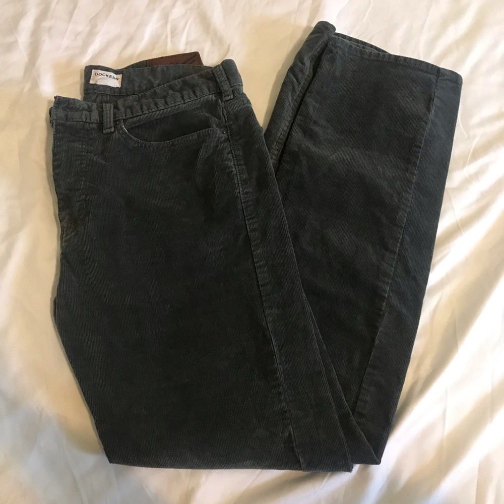 Men’s charcoal corduroy Dockers